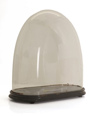 Lot 324 - A large Victorian glass dome and stand