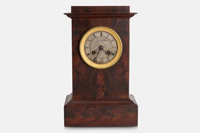 Lot 74 - A mahogany mantel clock by Henry-Lepaute, Paris