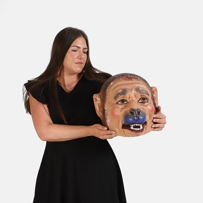 Lot 149 - A French papier mâché zoomorphic theatrical head
