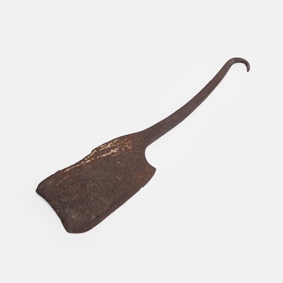 Lot 362 - A whale flensing cleaver with a hook