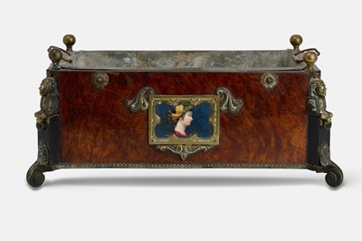 Lot 65 - A Napoleon III walnut and gilt-metal jardinière