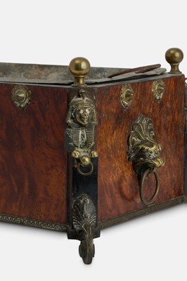 Lot 65 - A Napoleon III walnut and gilt-metal jardinière