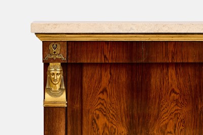 Lot 67 - A rosewood and gilt-metal-mounted secretaire