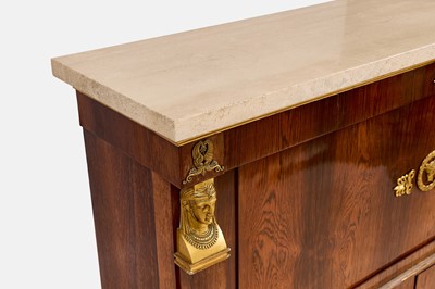 Lot 67 - A rosewood and gilt-metal-mounted secretaire
