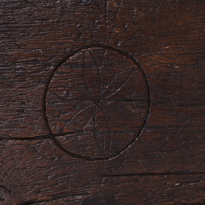 Lot 3 - An oak stool
