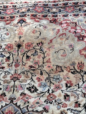 Lot 434 - Two silk prayer rugs