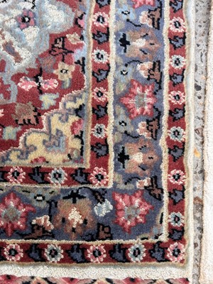 Lot 434 - Two silk prayer rugs