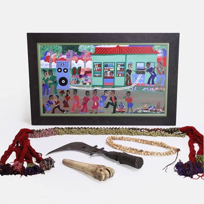Lot 481 - A group of African art