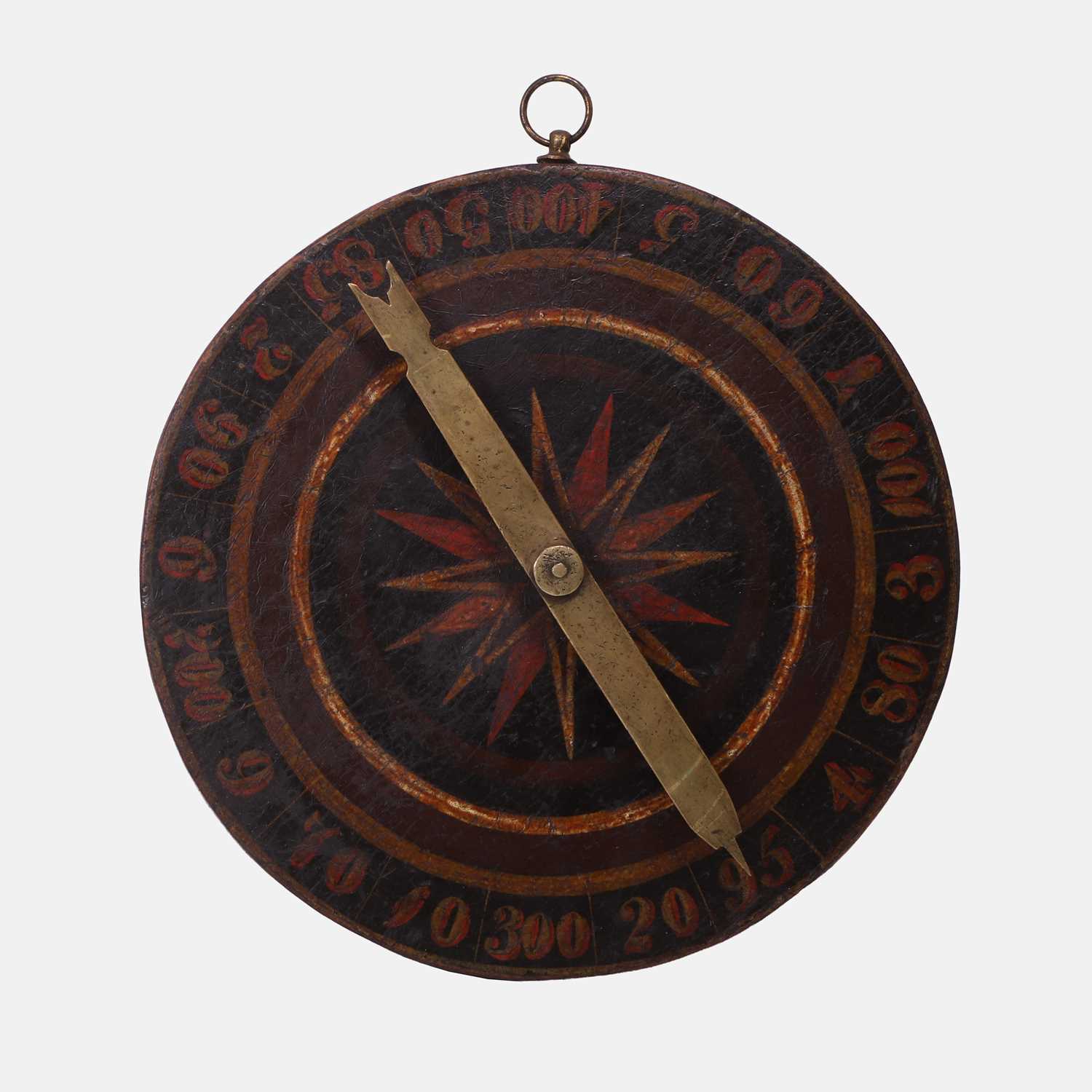 Lot 102 - A fortune-telling 'number oracle' wheel