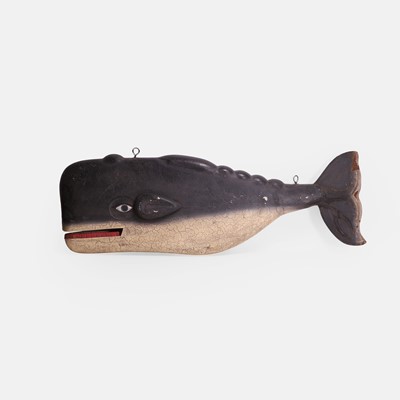 Lot 183 - A folk art whale trade sign