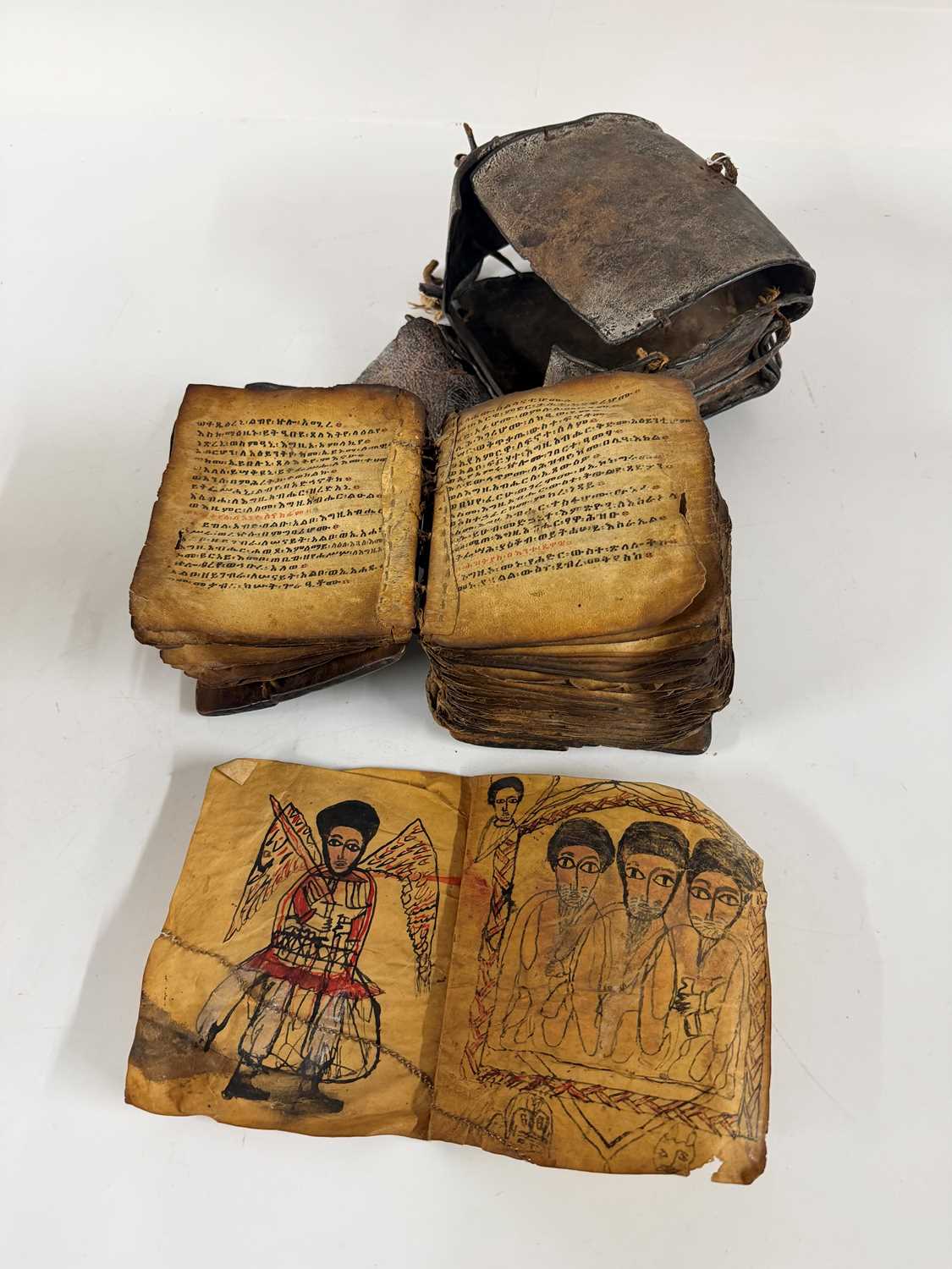 Lot 104 - An Ethiopian magic healing-prayer parchment