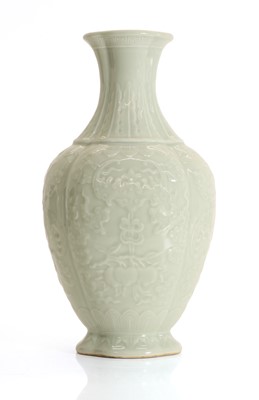 Lot 92 - A Chinese celadon glazed vase