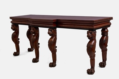 Lot 208 - A large Regency mahogany serving table in the manner of Thomas Hope