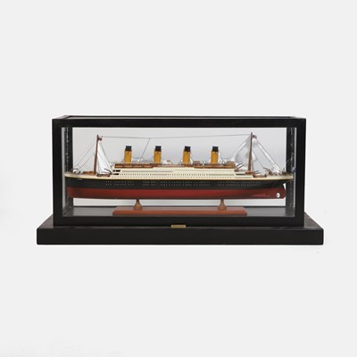Lot 530 - A large scratch-built model of the RMS Titanic