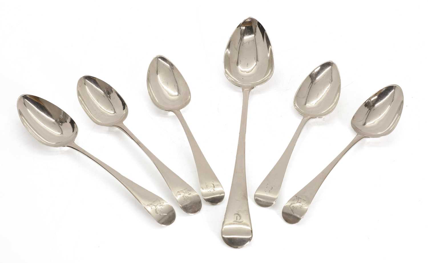 Lot 10 - A collection of silver spoons