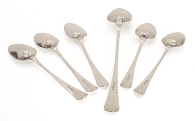 Lot 10 - A collection of silver spoons