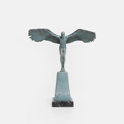 Lot 82 - An Art Deco blue patinated-bronze figure of Icarus