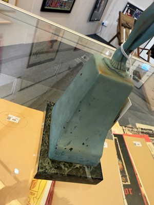 Lot 82 - An Art Deco blue patinated-bronze figure of Icarus