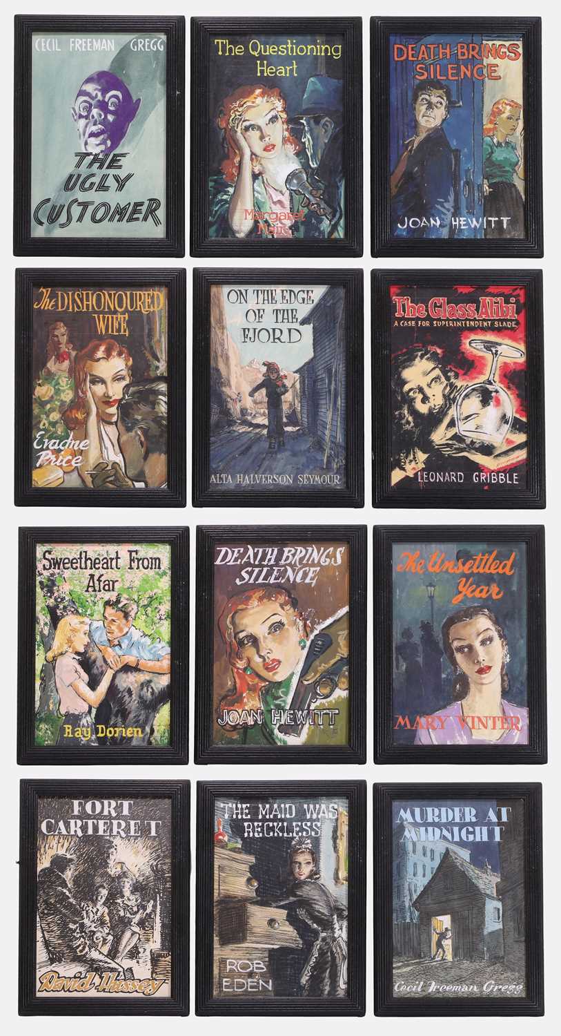 Lot 397 - Twelve book cover illustrations
