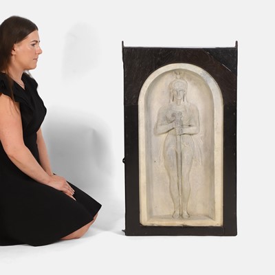 Lot 27 - An intriguing Egyptianesque marble niche carving