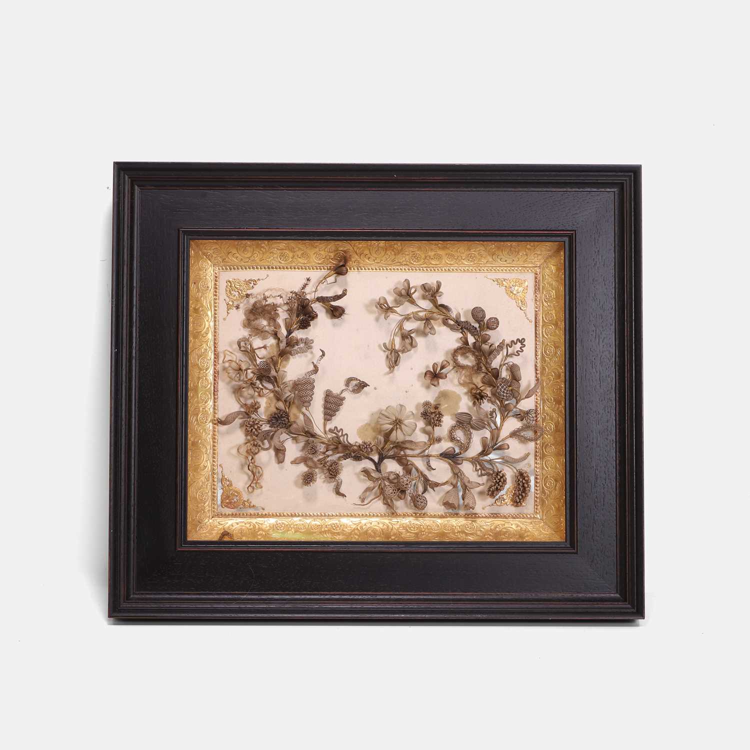 Lot 124 - An elaborate hair picture