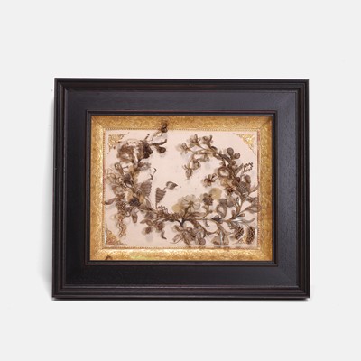 Lot 124 - An elaborate hair picture