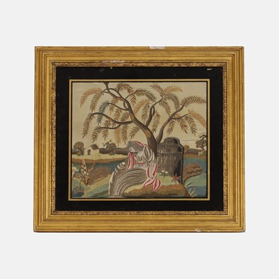 Lot 123 - A memento mori embroidery