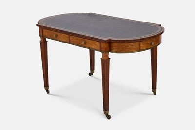 Lot 211 - A Regency rosewood and brass library table