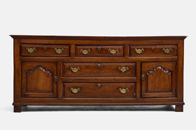 Lot 245 - A George III oak dresser base
