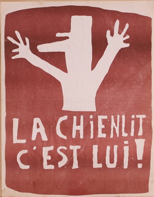Lot 225 - A 1968 Paris student riots poster