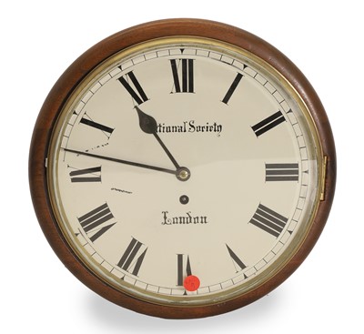 Lot 210 - A mahogany wall clock