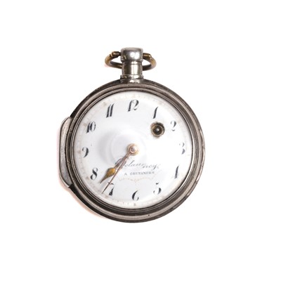 Lot 386 - An early 19th century Continental fusèe pocket watch