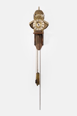 Lot 282 - A brass winged lantern clock by Joseph Windmills, London