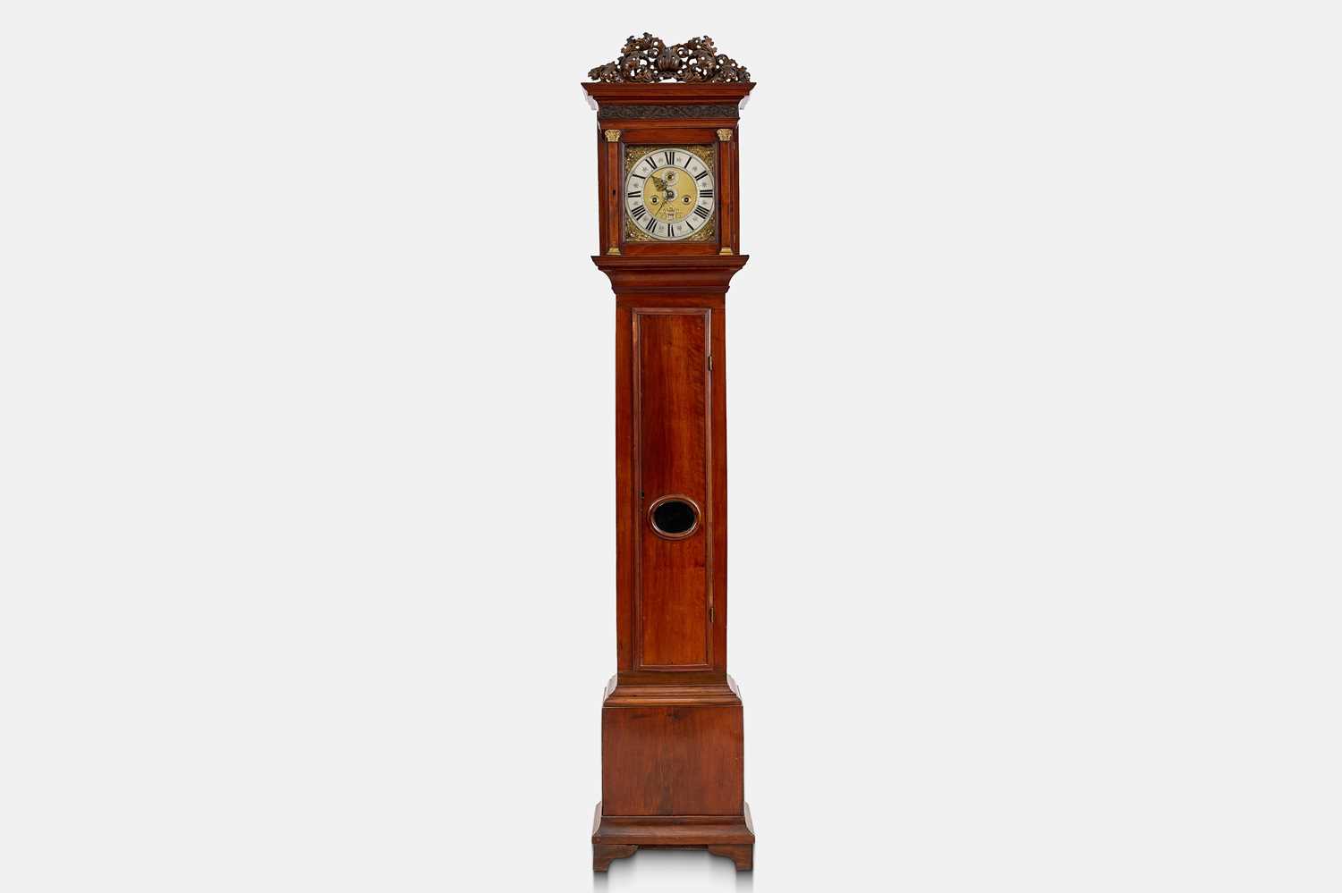 Lot 281 - A Queen Anne Anglo-Dutch walnut longcase clock by Fromanteel & Clarke