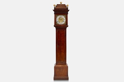 Lot 283 - A walnut month-going longcase clock by Markewick, London