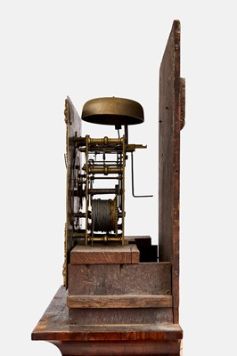 Lot 283 - A walnut month-going longcase clock by Markewick, London