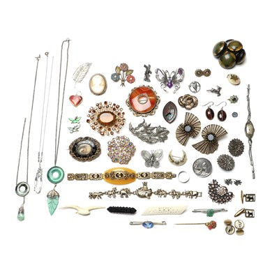 Lot 329 - A large collection of antique and vintage jewellery