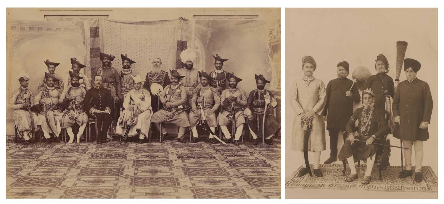 Lot 304 - Two early photographs of the Maharajah of Rewa and the Maharajah of Gwalior