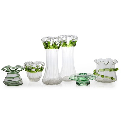Lot 61 - A collection of glass vases