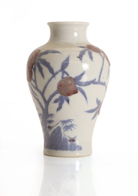 Lot 95 - A Chinese porcelain baluster vase