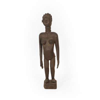 Lot 307 - A Mende carved wood female figure