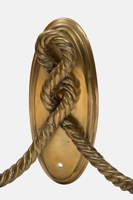 Lot 52 - A pair of brass wall lights by Besselink & Jones