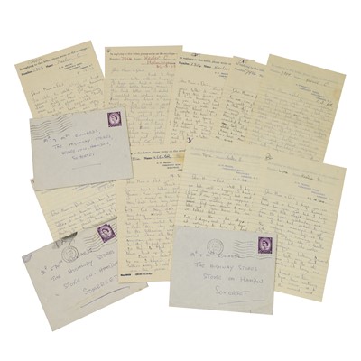 Lot 164 - A collection of nine Christine Keeler letters sent home from prison