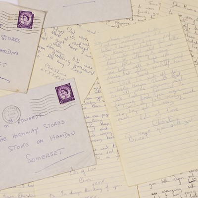 Lot 164 - A collection of nine Christine Keeler letters sent home from prison