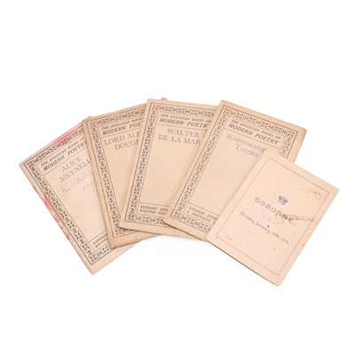 Lot 314 - A group of four books from the series 'The Augustan Books of Modern Poetry'