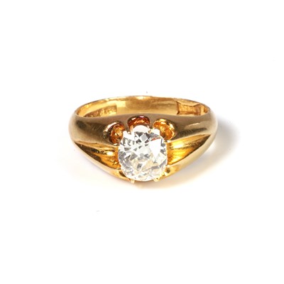 Lot 369 - An old cut diamond single stone ring