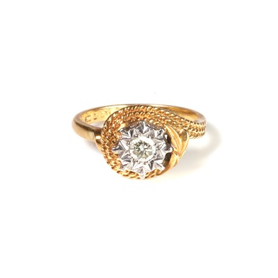 Lot 169 - A diamond single stone ring
