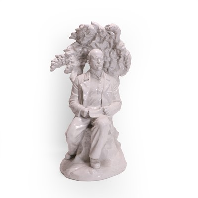 Lot 57 - A Lomonosov porcelain model of Vladimir Lenin