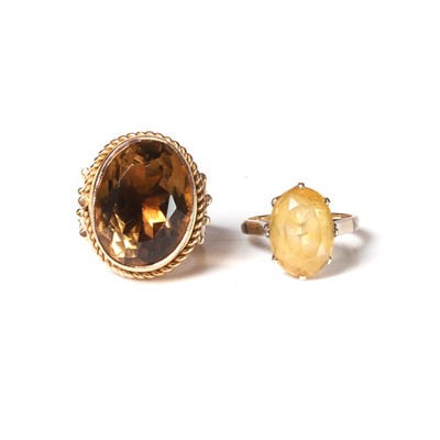 Lot 248 - Two gemstone set rings