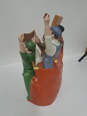Lot 203 - A Chinese Cultural Revolution porcelain figure group